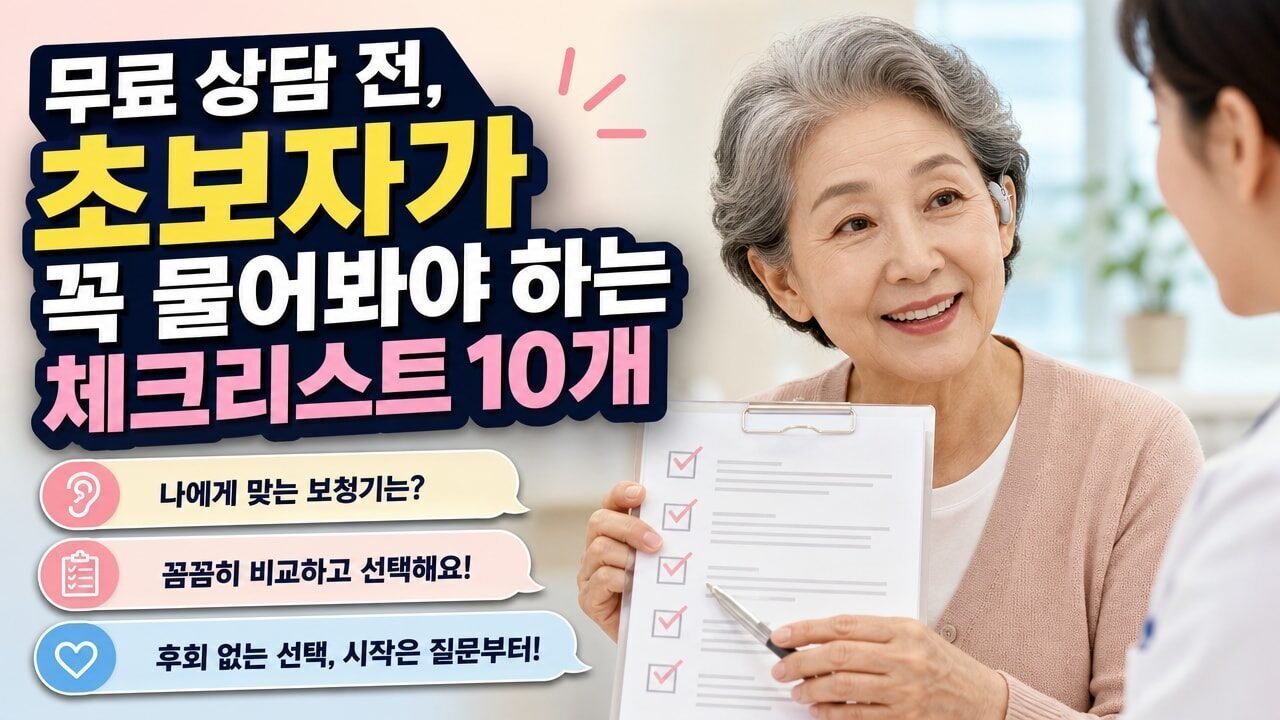 무료 상담 전, 초보자가 꼭 물어봐야 하는 체크리스트 10개