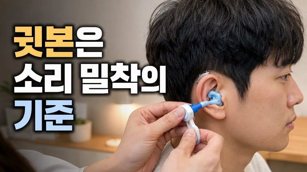 노량진동보청기 귓속형과 오픈형 중 귓본 채취가 중요한 이유