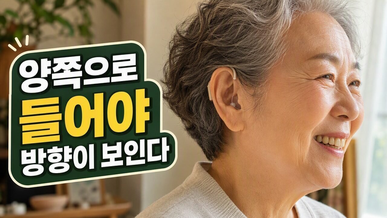 흑석동보청기 한쪽 귀만 잘 안 들릴 때 양이 착용이 필요한 이유